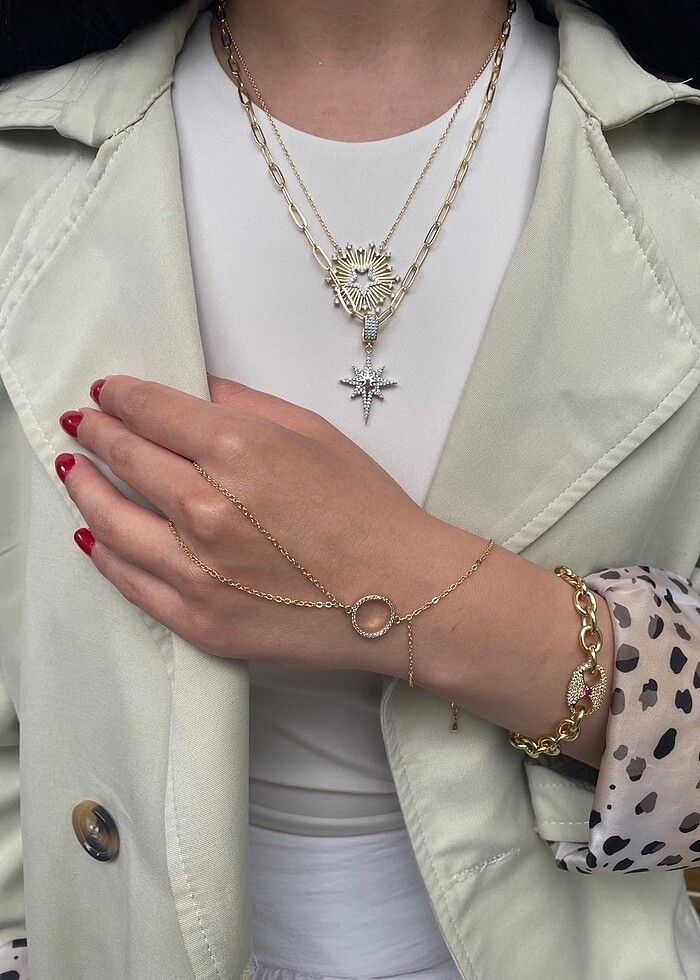 Marka Model Yuvarlak Gold Şahmeran - Görsel 2