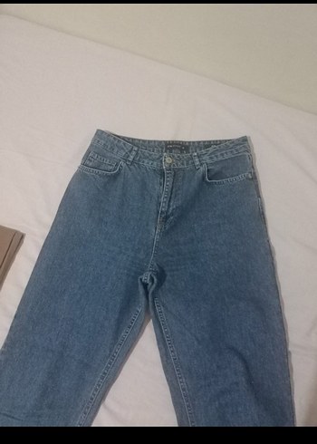 Kadın Mavi Rahat Kesim kot Pantolon - Görsel 2