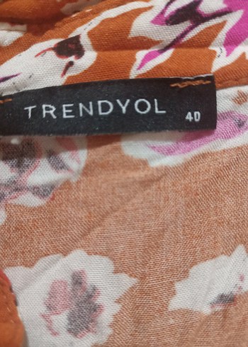 Bohem V Yaka Çiçek Desenli Uzun Elbise - Görsel 4