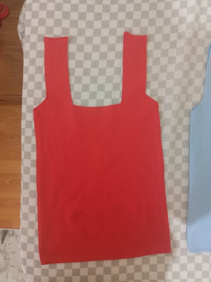 Kırmızı Basic Kadın Askılı Üst - Görsel 2