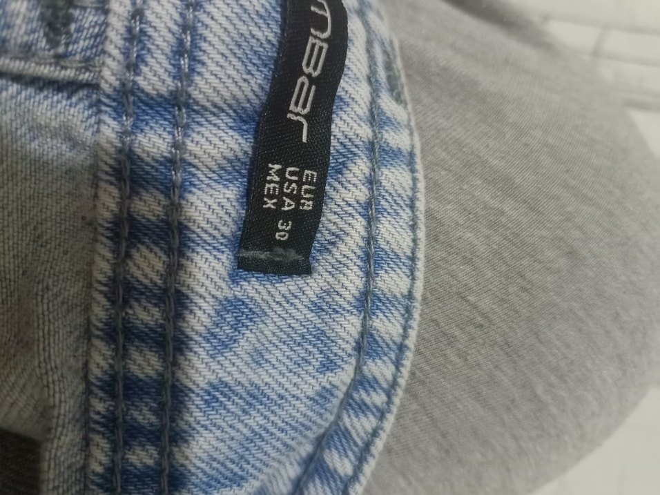 Açık mavi bol paça Kadın Jean - Görsel 3