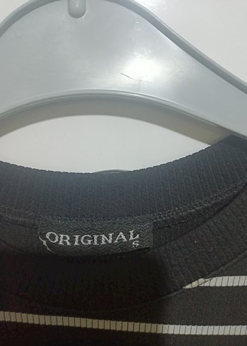 Siyah Beyaz Çizgili Uzun Elbise - Görsel 2