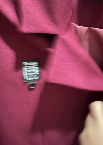 s Beden Bordo Düğmeli Kadın Blazer Ceket
