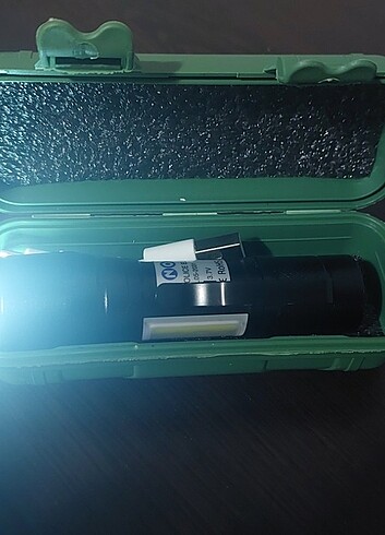 Şarjlı LED EI Feneri - USB Kablolu + Kutulu 1 20 Adet Stokta var