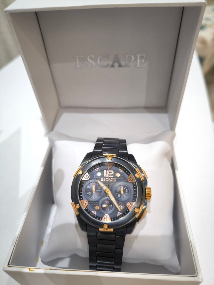 Siyah Renkli Escape Erkek Biker Saat - Görsel 5