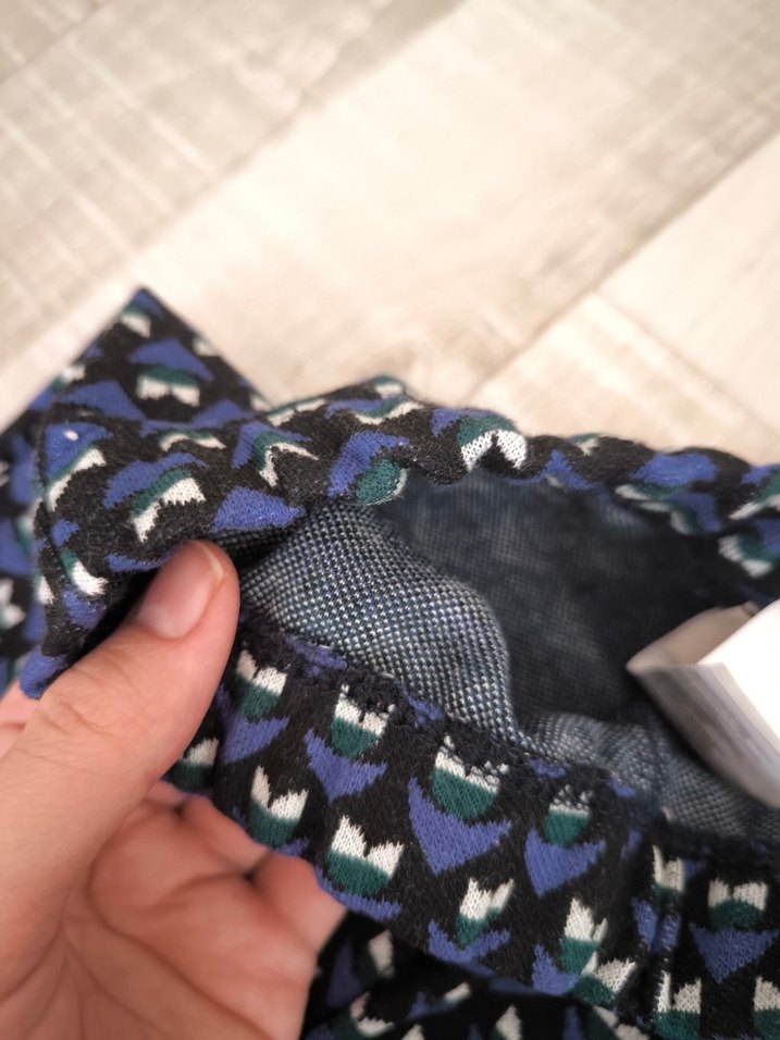 Koton Kiz cocuk Etiketli Lacivert Pilili Midi Kumaş Pantolon - Görsel 3