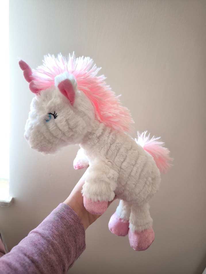 Pembe Unicorn Peluş Oyuncak - Görsel 2