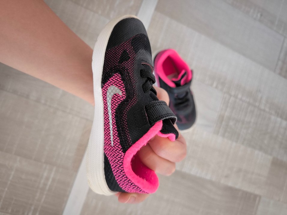 Kız Çocuk Pembe Nike Sneaker Velcro - Görsel 2