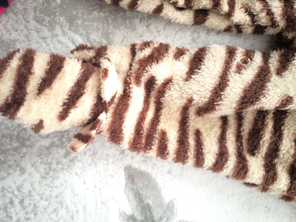 LCW Kahverengi Zebra Desenli Bebek Tulumu pelus - Görsel 5