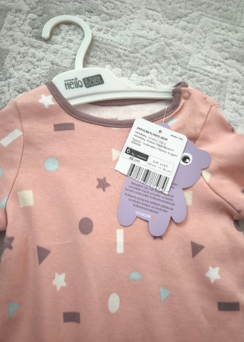 Pembe  Bebek Kız Tulumu Etiketlidir. - Görsel 2