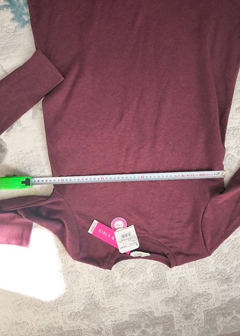 LCW Bordo , Uzun Kollu Anne kız elbise etiketli - Görsel 9