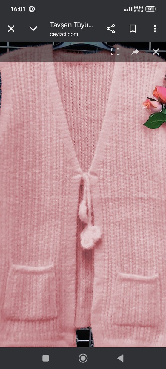 Gri ve pembe son 2 adet Kadın Yelek - Görsel 2