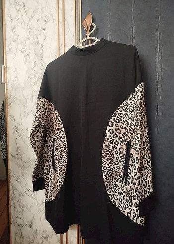 leopar desenli tunik - Görsel 3