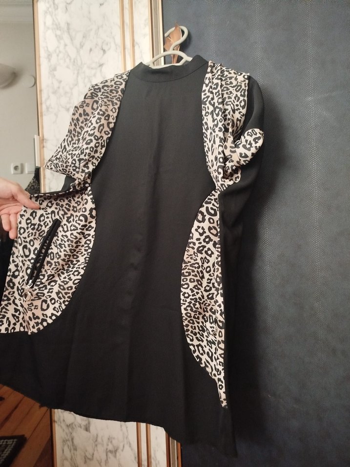 leopar desenli tunik - Görsel 2