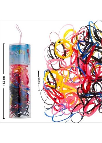 Pastel Renkli Lastikli Çocuk Saç Tokaları - Görsel 8