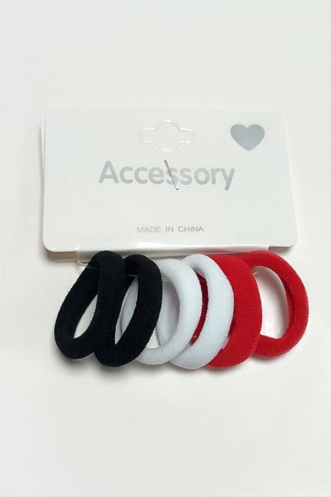 Pastel Renkli Lastikli Çocuk Saç Tokaları - Görsel 4