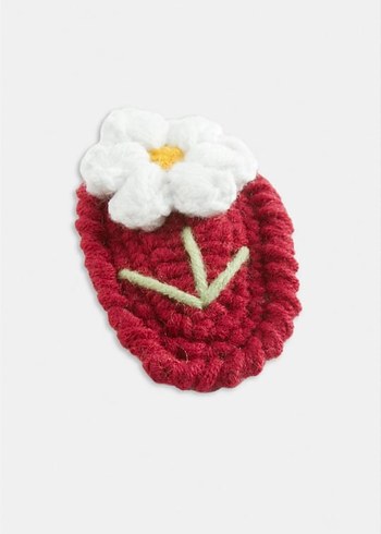 Renkli Örgü Dondurma çiçek papatya ve labubu el yapımı örgü toka - Görsel 4