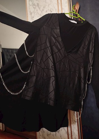 Uzun Kollu Siyah Tunik ve siyah takım ayrı ayrı - Görsel 6