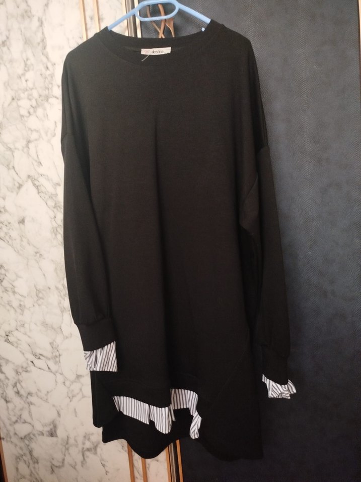 Uzun Kollu Siyah Tunik ve siyah takım ayrı ayrı - Görsel 5