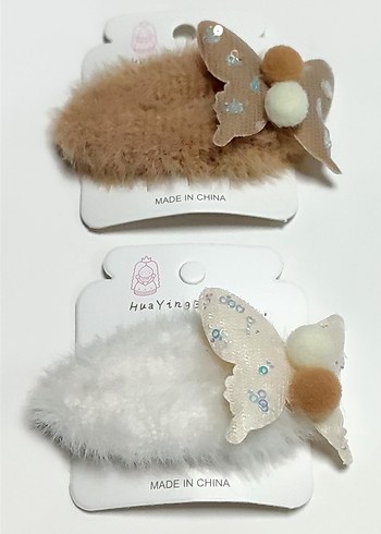 Örgü Çiçekli Bohem Çocuk Toka - Görsel 5