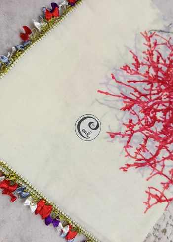 iğne İşlemeli Bohem Kadın tülbent - Görsel 5