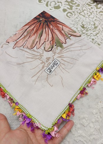 iğne İşlemeli Bohem Kadın tülbent - Görsel 3