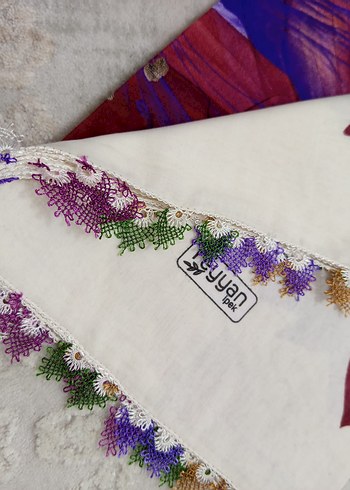 iğne İşlemeli Bohem Kadın tülbent - Görsel 8