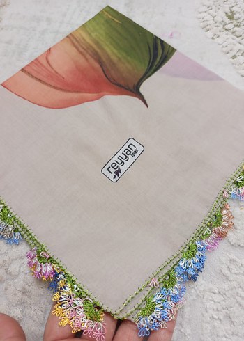 iğne İşlemeli Bohem Kadın tülbent - Görsel 10