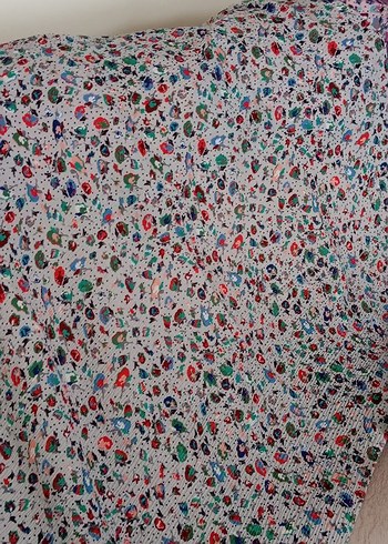 Kadın Çok Renkli Baskılı Eşarp - Görsel 6