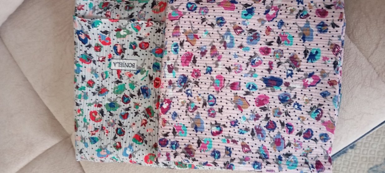 Kadın Çok Renkli Baskılı Eşarp - Görsel 5