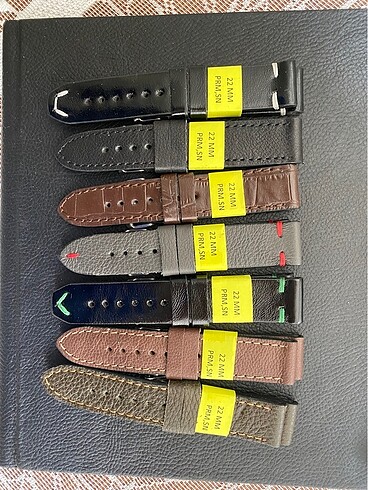 22mm gerçek deri saat kordonu