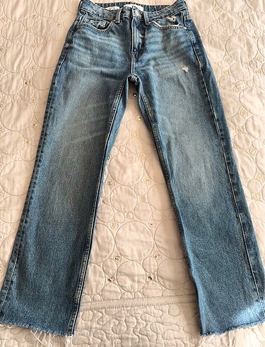32 Beden MANGO KOT JEAN PANTOLON
