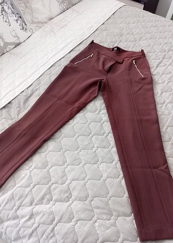 kahve Kadın Kumaş Pantolon - Görsel 2