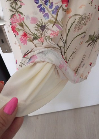 Bohem Çiçek Desenli Hamile Elbisesi - Görsel 5