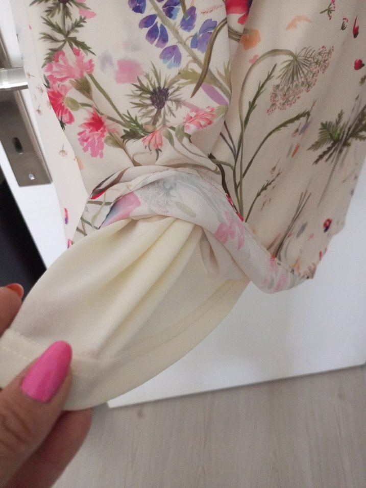 Bohem Çiçek Desenli Hamile Elbisesi - Görsel 5