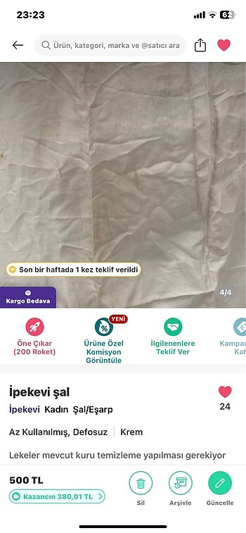  Beden Ipekevi şal