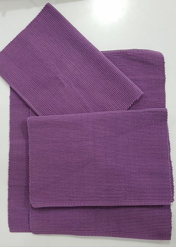 mor renkte 4 parça servis seti - Görsel 2