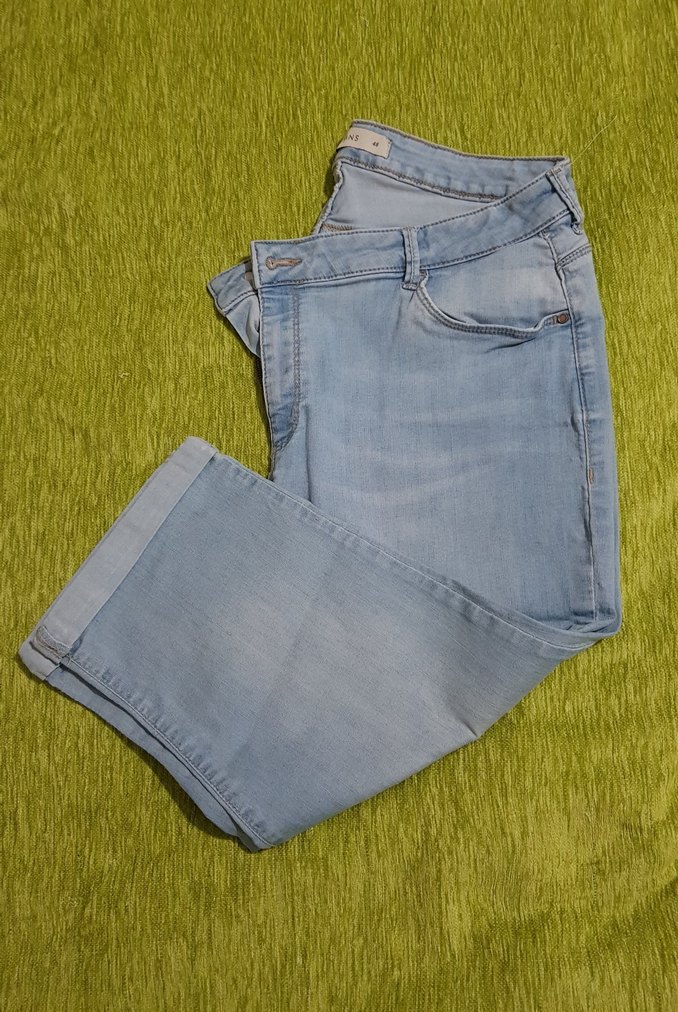 LCW elastanlı, açık mavi denim kadın bermuda - Görsel 2
