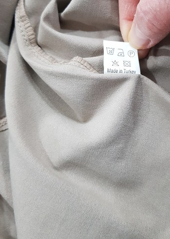 ŞANS tekstil, bej rengi, likralı, kadın diz üstü uzun şort - Görsel 4