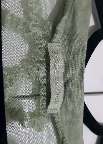 İTALYAN butik ürünü, çağla yeşili keten fantezi elbise - Görsel 6