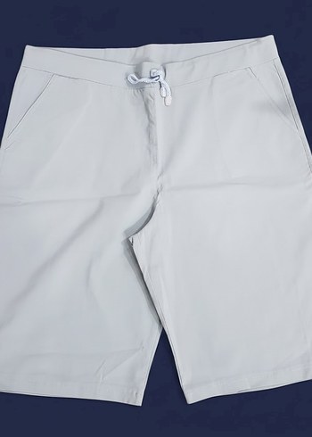 ŞANS tekstil, mavi, likralı, kadın diz üstü uzun şort - Görsel 2