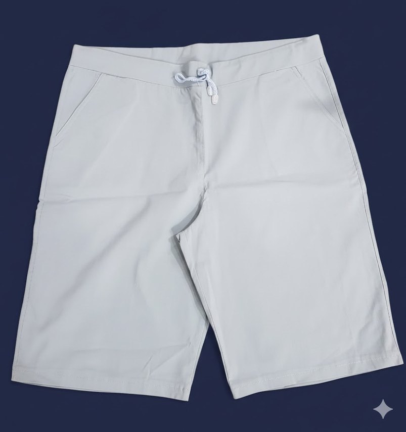 ŞANS tekstil, mavi, likralı, kadın diz üstü uzun şort - Görsel 2