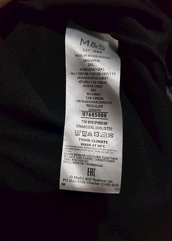 M&S koyu gri erkek spor tshirt - Görsel 5