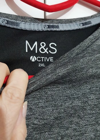 M&S koyu gri erkek spor tshirt - Görsel 2
