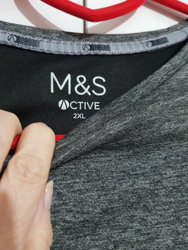 M&S koyu gri erkek spor tshirt - Görsel 2