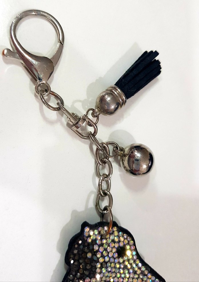kristal süsleme denizatı anahtarlık veya çanta charmı - Görsel 3