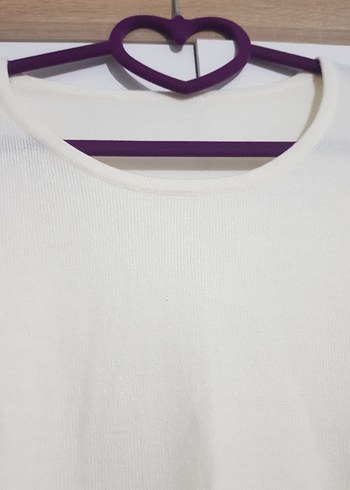 M&S yumuşak, bisiklet yaka, uzun kol, krem rengi kadın kazak - Görsel 3