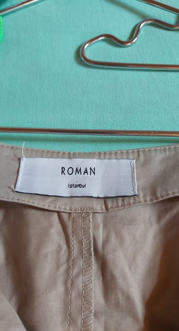 Bej Kemerli Midi Elbise - Görsel 3