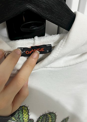 Beyaz Kaktüs Desenli Rahat Kesim Sweatshirt - Görsel 2