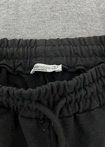 Siyah Kadın Rahat Kesim Eşofman Altı - Görsel 3